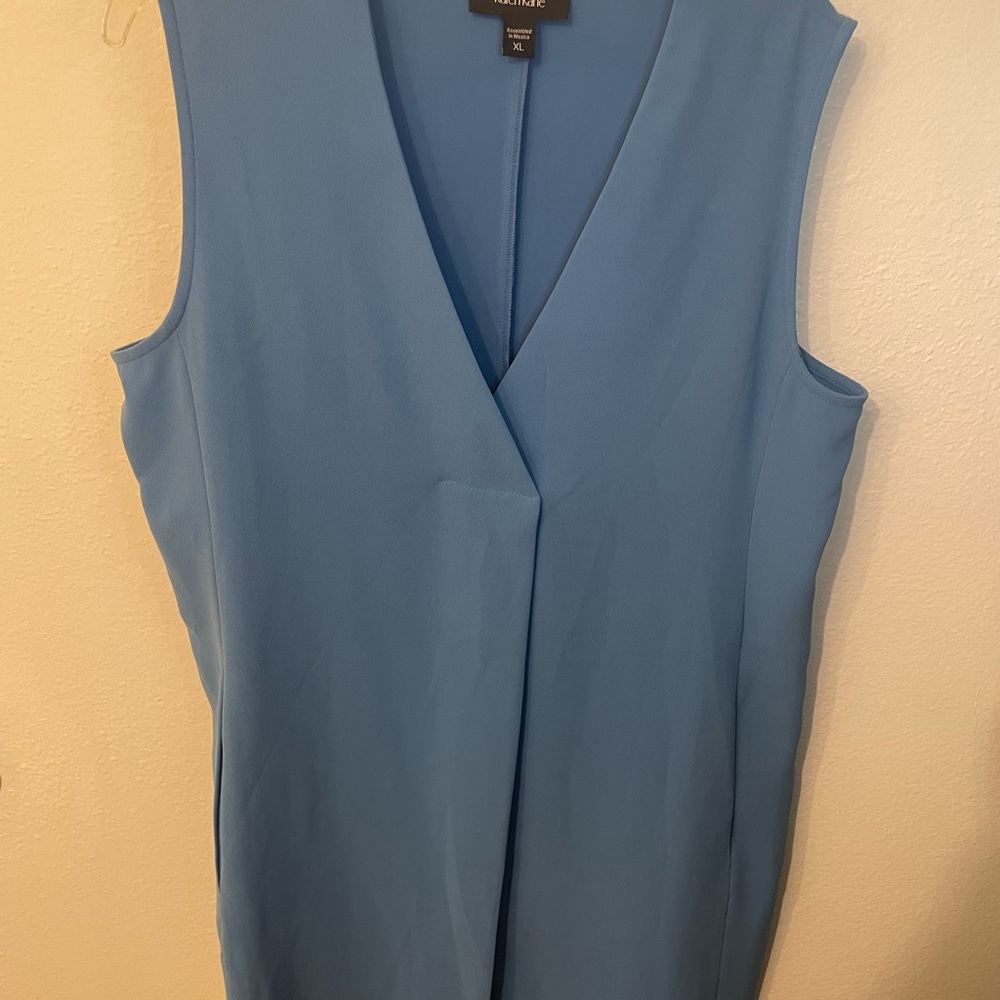 Karen Kane Blue Sheath Midi Dress